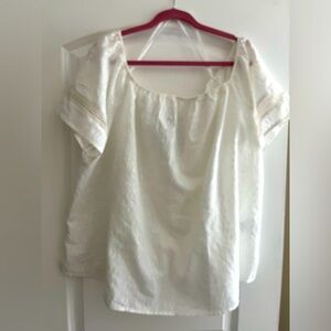 Short Sleeve textured blouse🤍😀